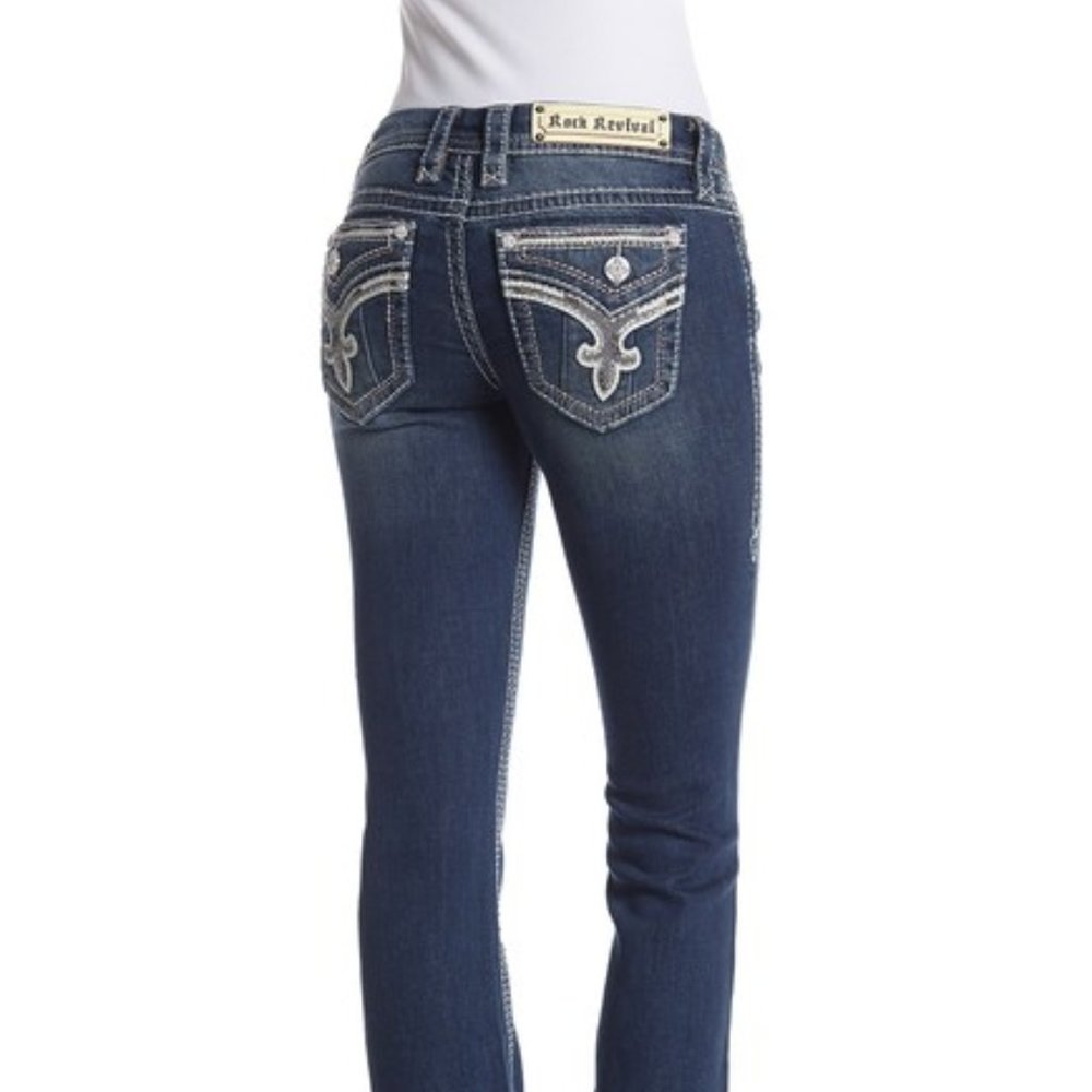 LIKE NEW ROCK REVIVAL EVELLA BOOCUT 32x33